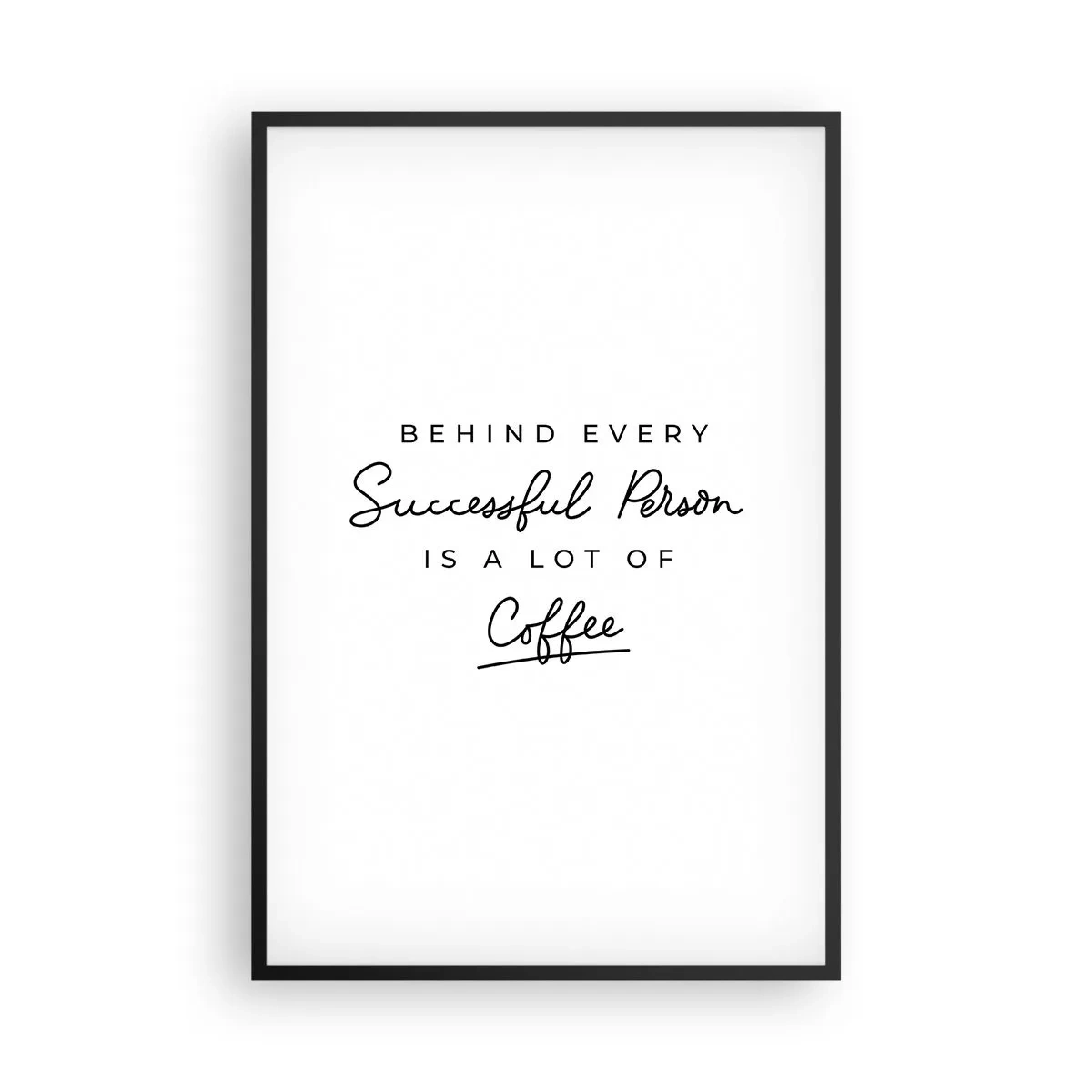 Poszter fehér keretben - A siker titka - 61x91 cm