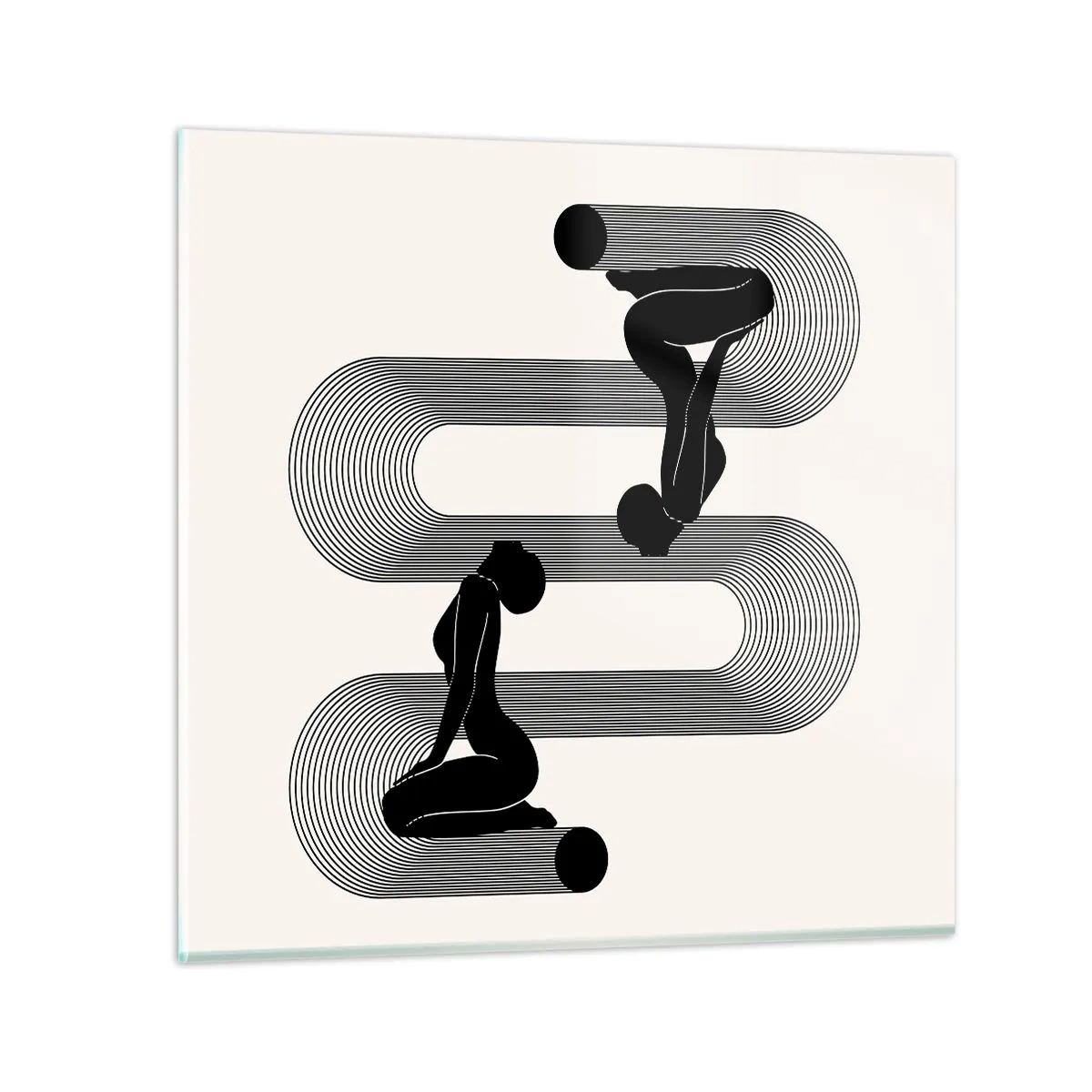 Üveg kép - Érzéki szimmetria - 60x60 cm