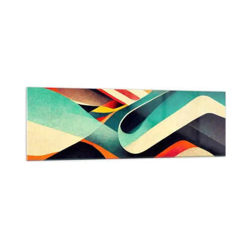 Üveg kép - Intenzív kompozíció - 160x50 cm