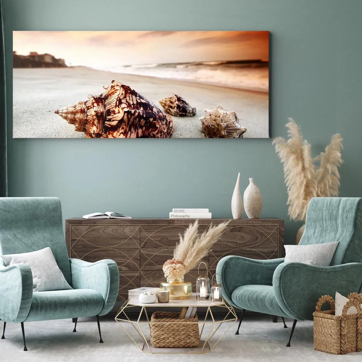 Vászonkép - A hullámok kitaszítottjai - 120x50 cm