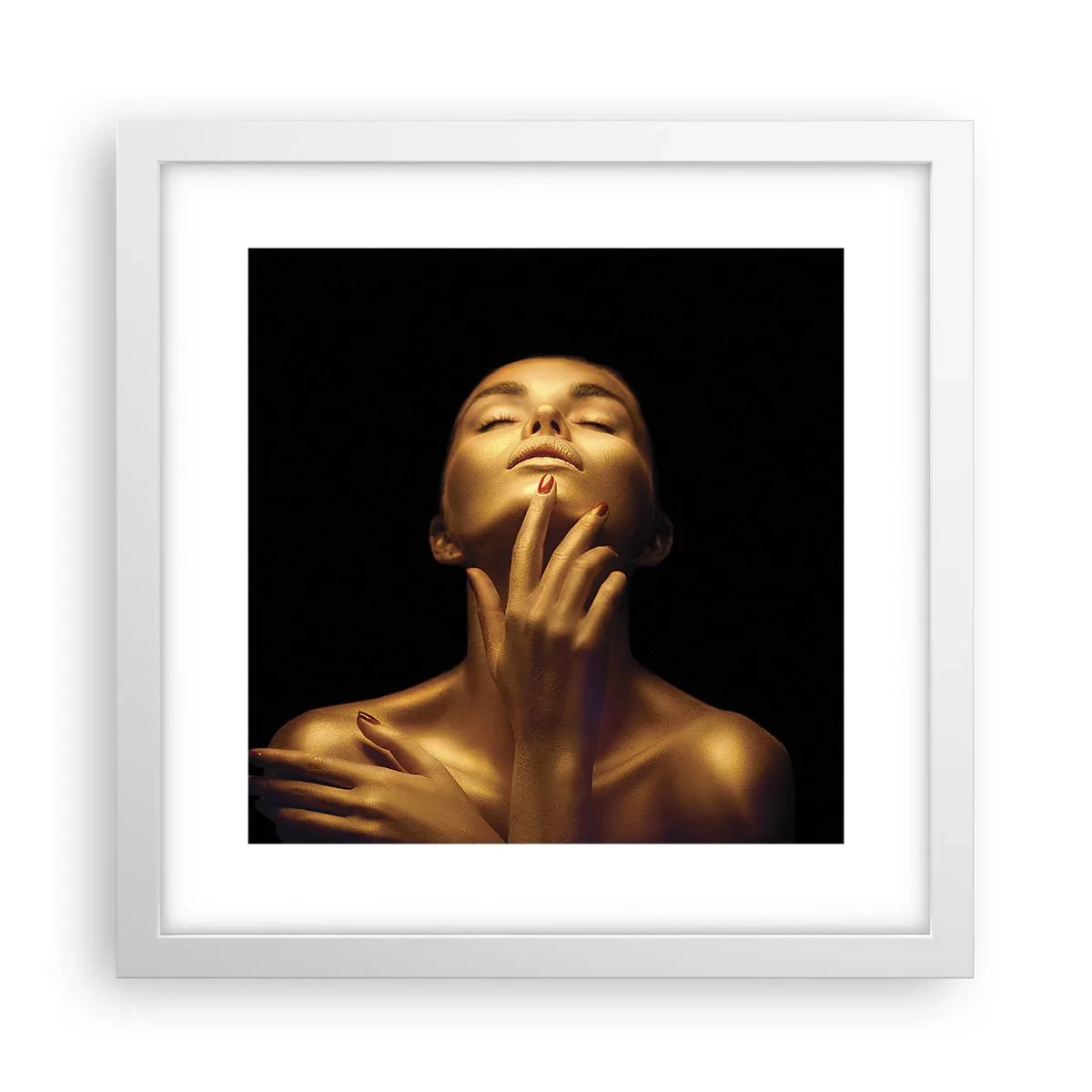 Poszter fekete keretben - Mint az arany selyem - 30x30 cm