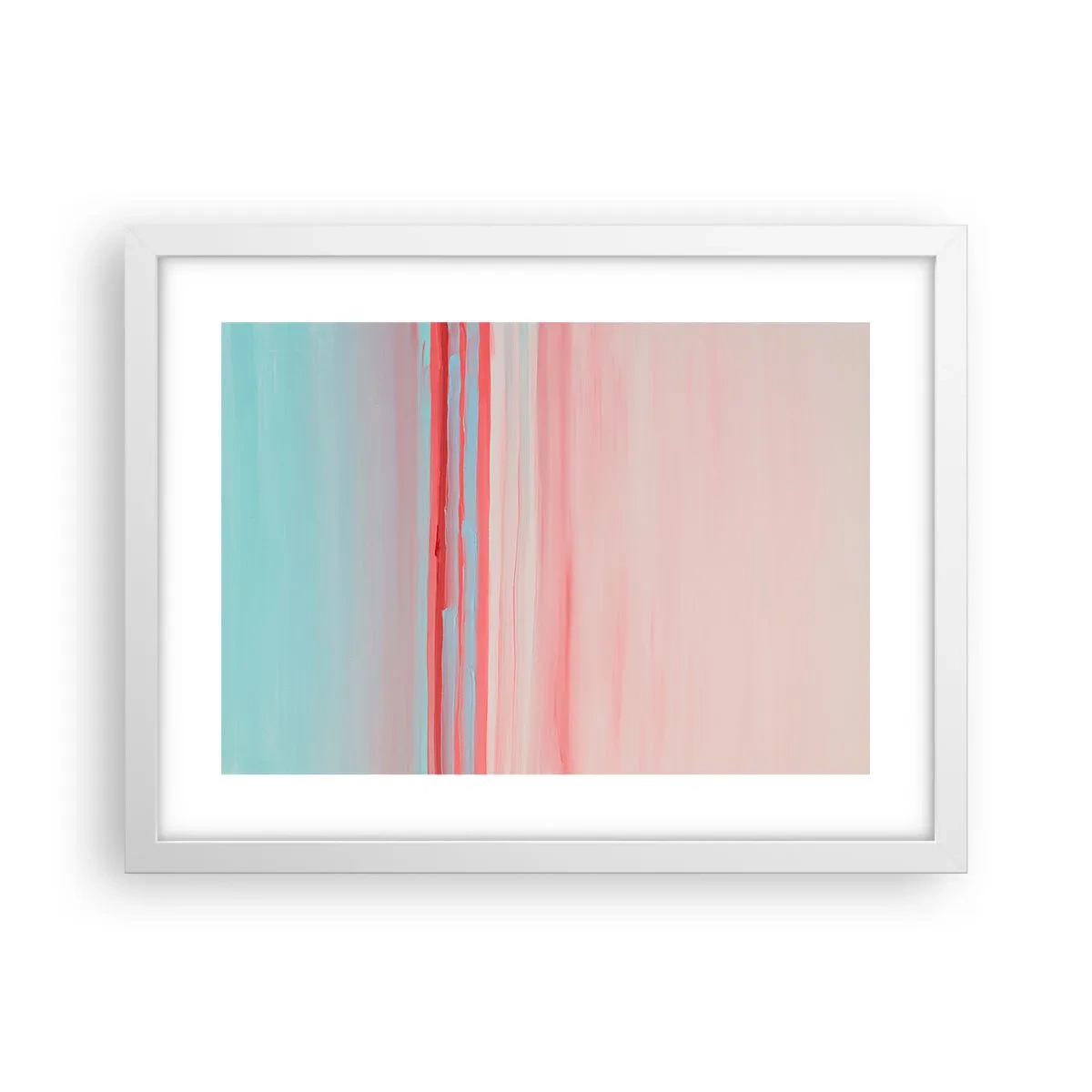 Poszter fekete keretben - Absztrakció hajnalban - 40x30 cm