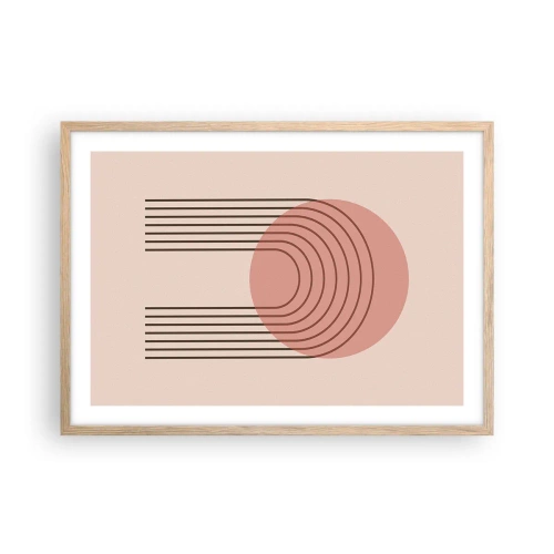 Poszter világos tölgy keretben - Ellenállhatatlan vonzalom - 70x50 cm