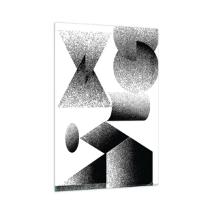 Üveg kép - Szögek és oválisok - 80x120 cm