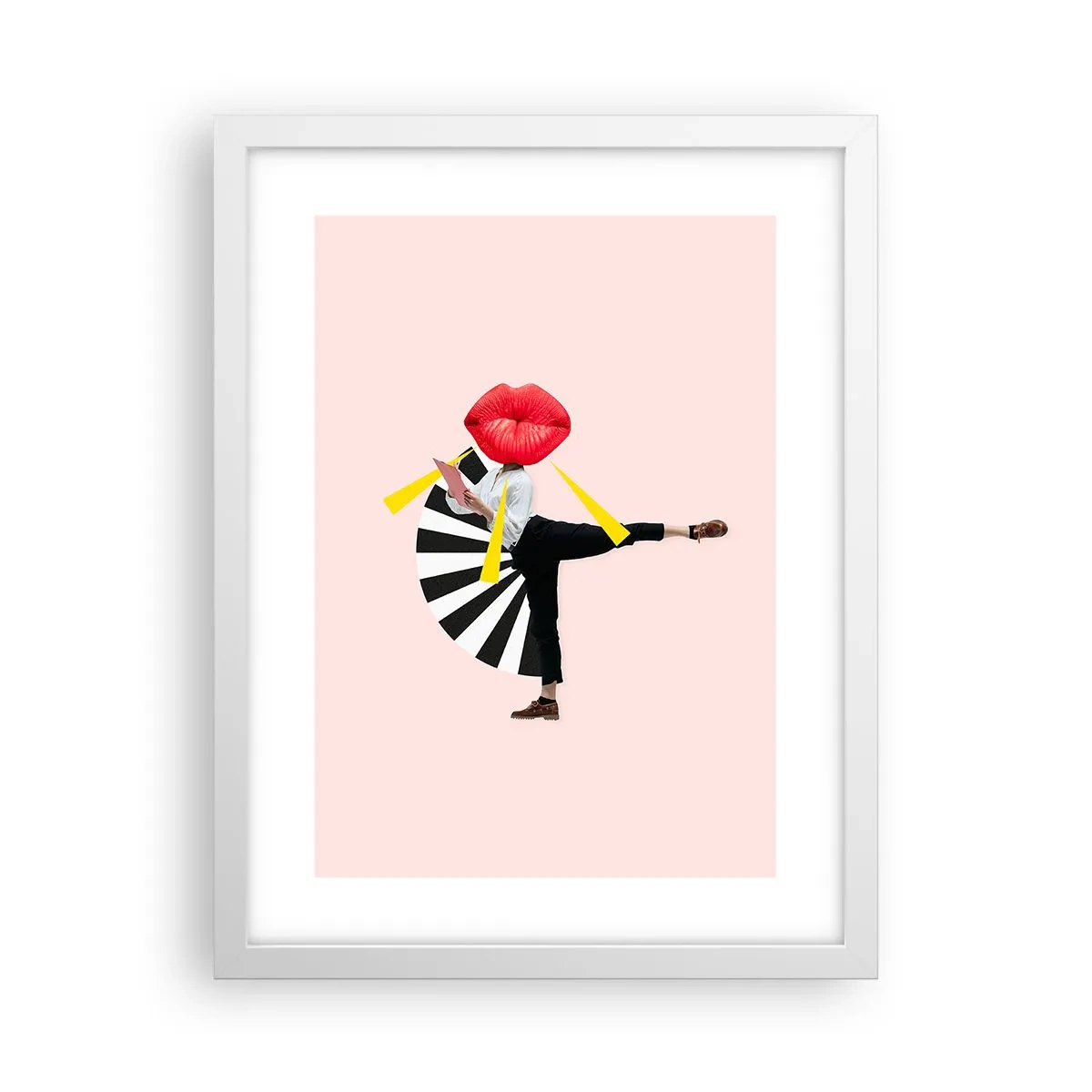 Poszter fekete keretben - Szürreális pop art - 30x40 cm