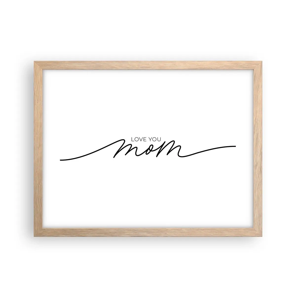 Poszter világos tölgy keretben - Nagy megrázás - 40x30 cm