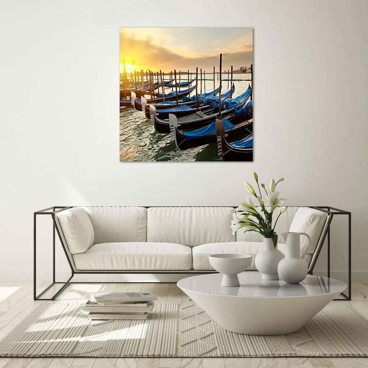 Üveg kép - Mielőtt jön a zsongás - 70x70 cm