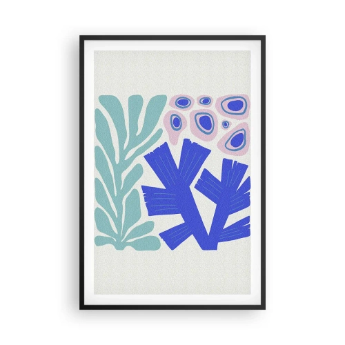 Poszter fehér keretben - Víz alatti kert - 61x91 cm