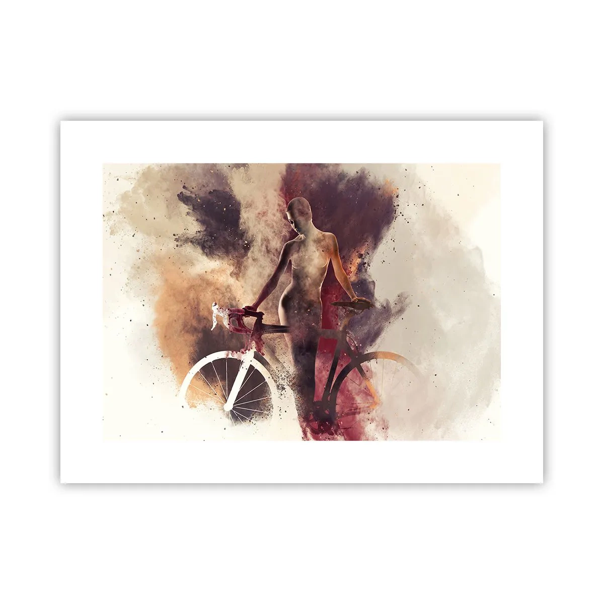 Poszter - Márvány formájú kerékpáros lélek - 40x30 cm