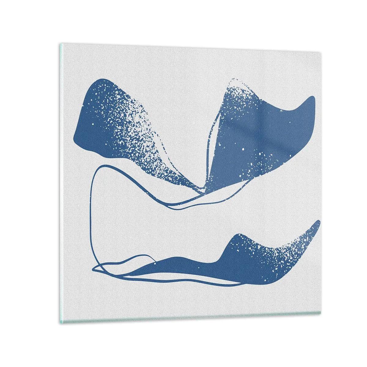 Üveg kép - Szárnyas absztrakció - 40x40 cm