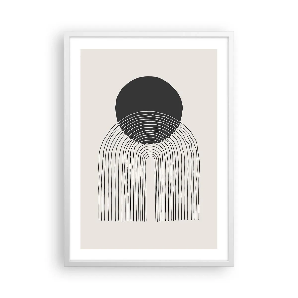 Poszter fekete keretben - Remegés és biztosság - 50x70 cm