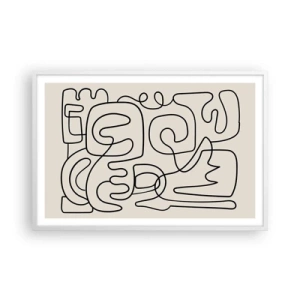 Poszter fekete keretben - A nyomonkövetésben - 91x61 cm