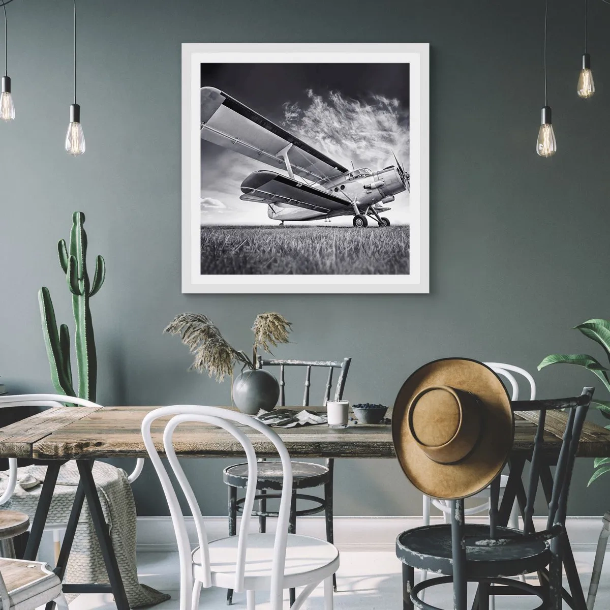 Poszter fekete keretben - A szárnyas vándor - 50x50 cm