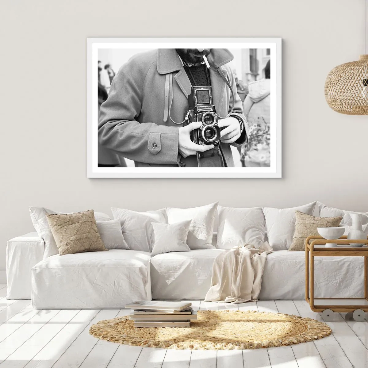 Poszter fekete keretben - Retro stílusban - 100x70 cm