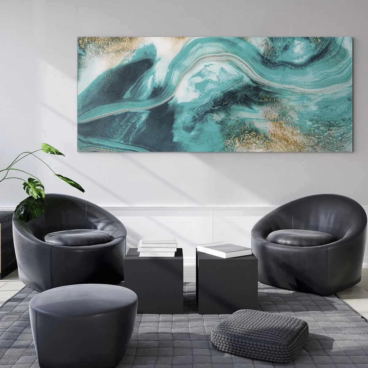 Üveg kép - Az arany folyó - 140x50 cm