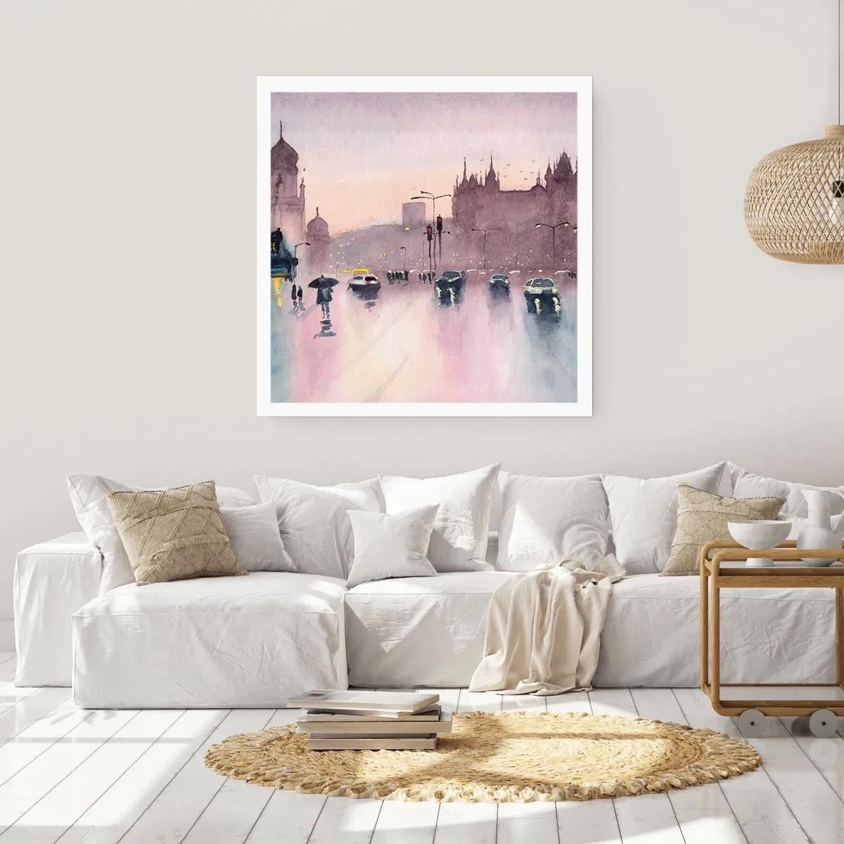 Poszter - Az esős ködben - 40x40 cm