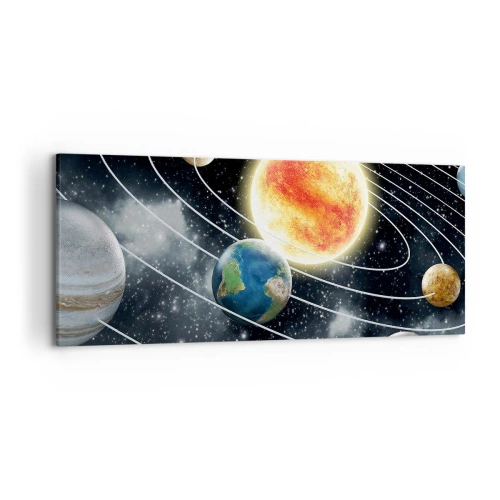 Vászonkép - Kozmikus tánc - 120x50 cm