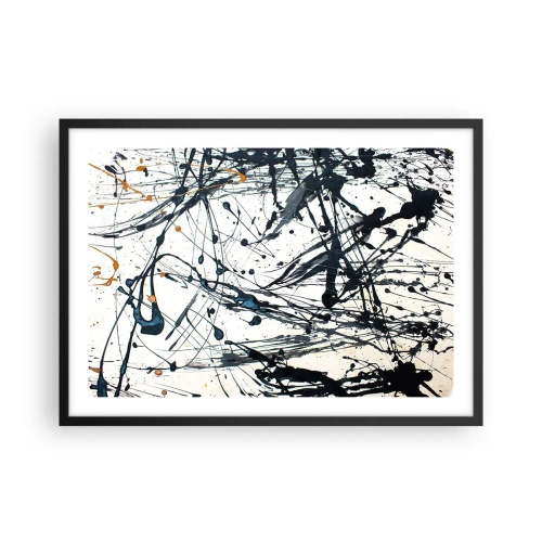 Poszter fehér keretben - Expresszionista absztrakció - 70x50 cm