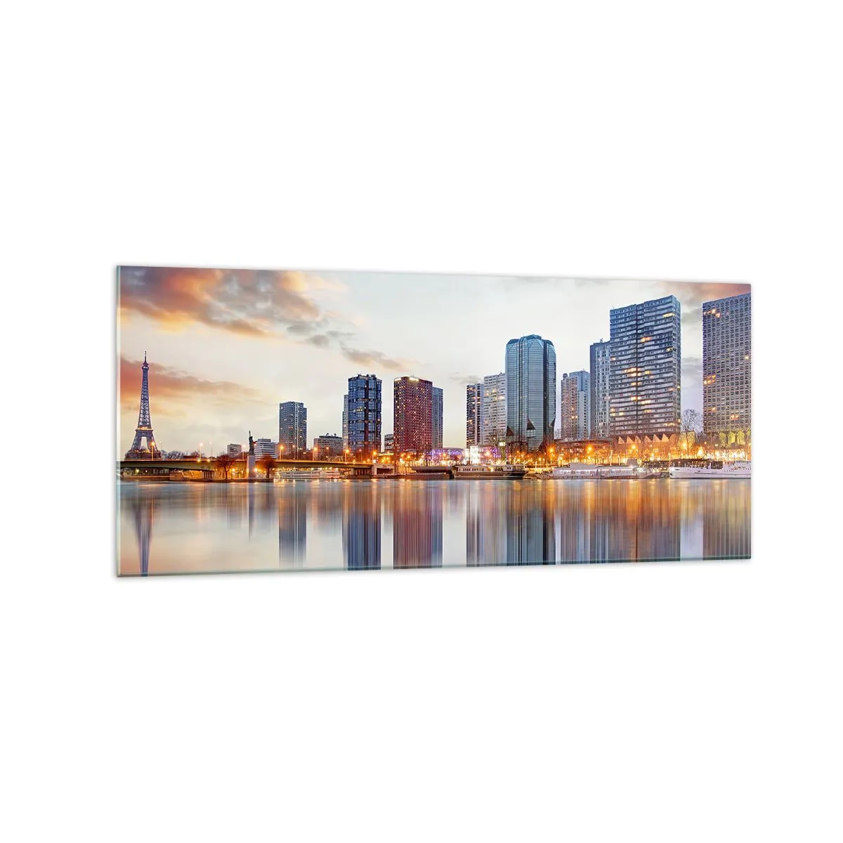 Üveg kép - Párizs monumentális nyugalma - 120x50 cm