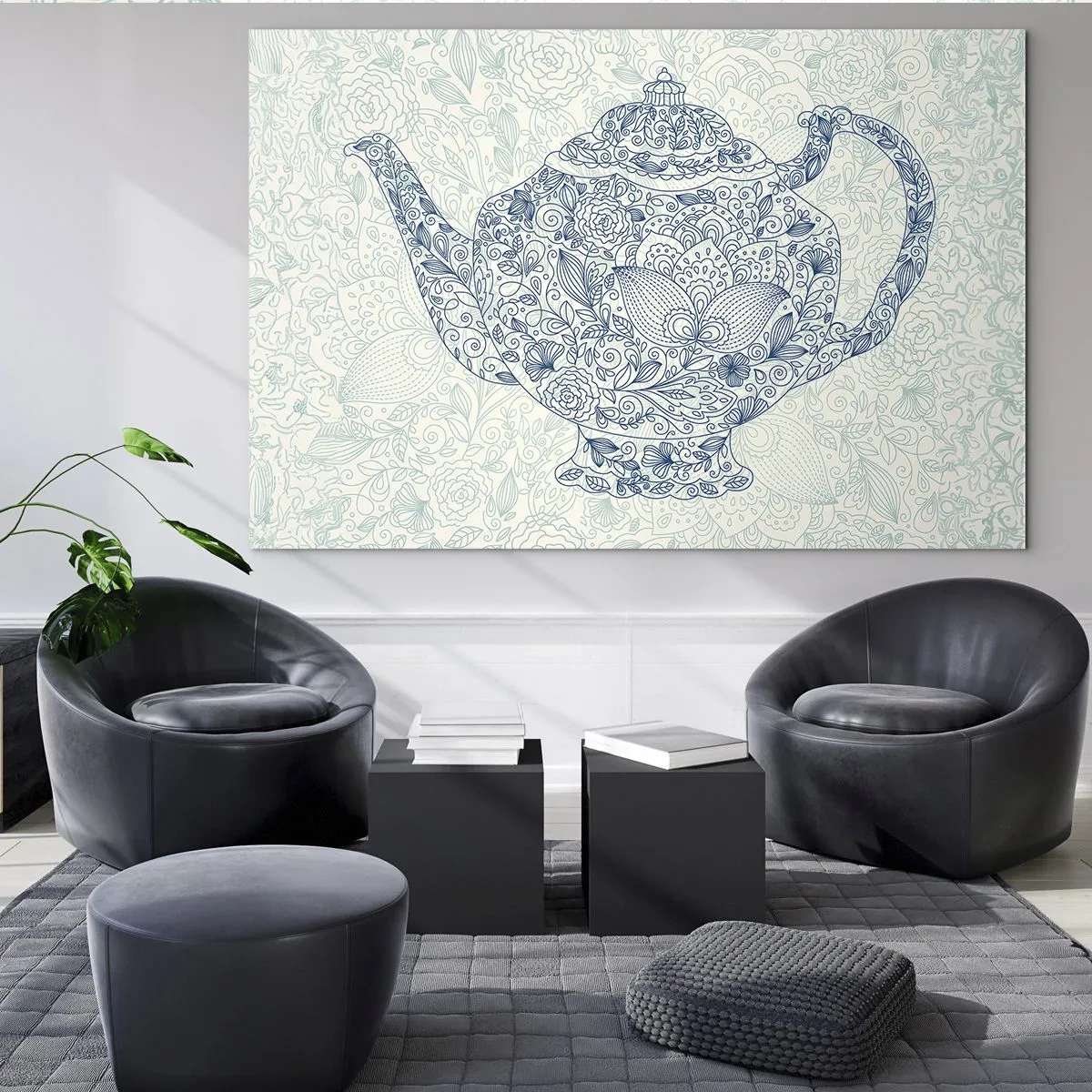 Üveg kép - Tea varázsa - 70x50 cm