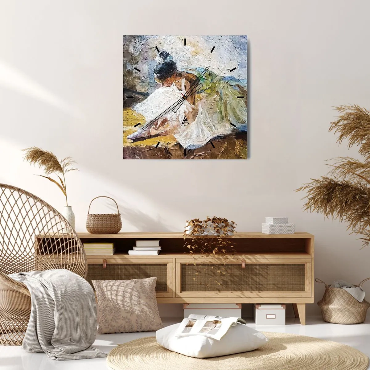 Falióra, Óra - Degas festményéből - 30x30 cm