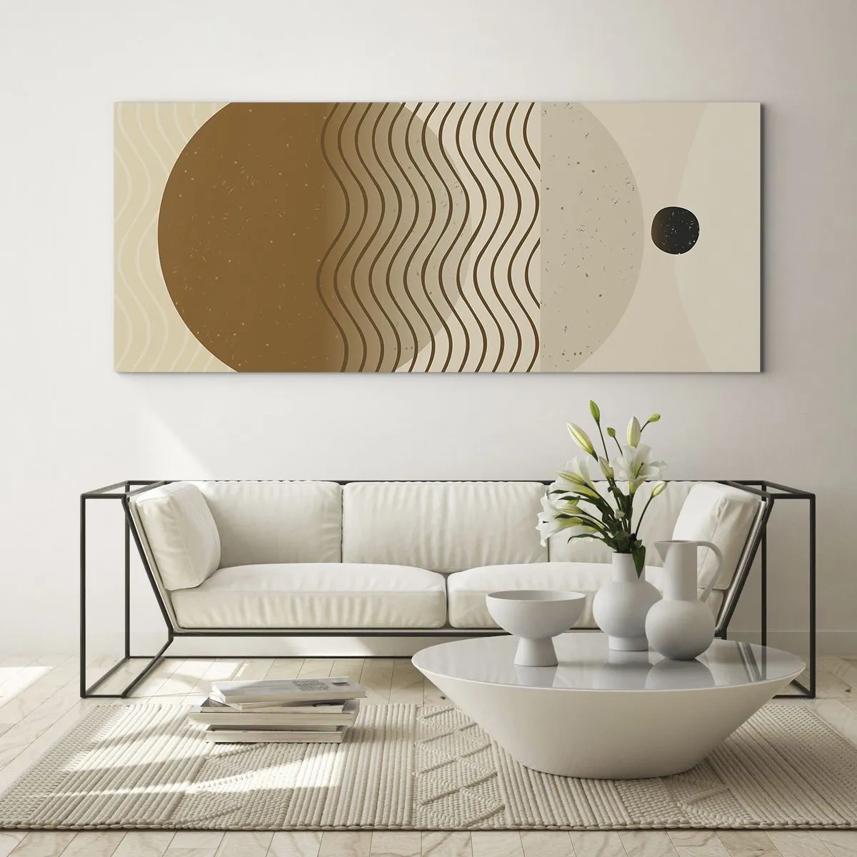 Üveg kép - A geometriai formák eredetéről - 100x40 cm