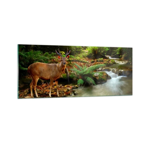 Üveg kép - üdvözöllek a világomban - 100x40 cm