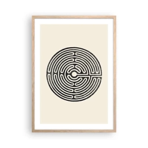 Poszter világos tölgy keretben - Titokzatos rend - 50x70 cm