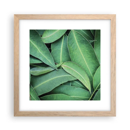 Poszter világos tölgy keretben - Lédús és friss - 30x30 cm