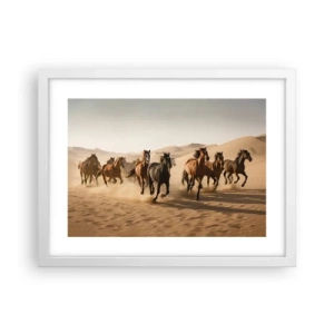 Poszter fekete keretben - Szabad, mint a szél - 40x30 cm