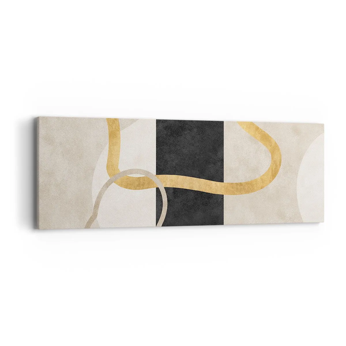 Vászonkép - Hurkolt formák - 90x30 cm