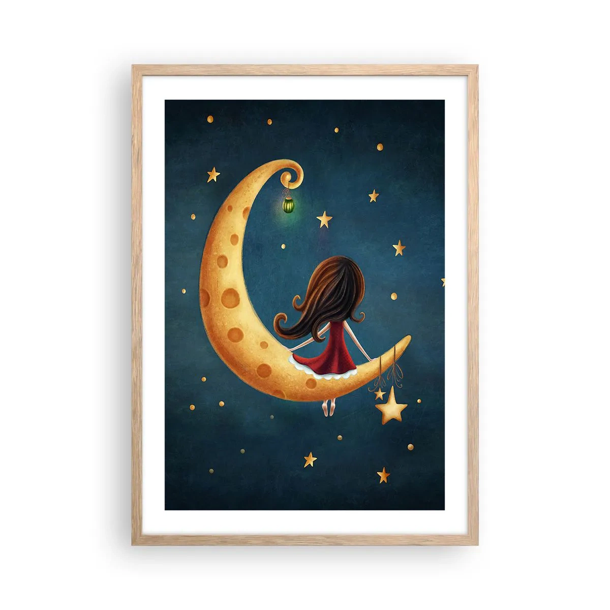 Poszter világos tölgy keretben - Egyszer volt… - 50x70 cm