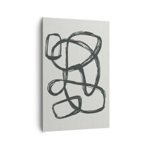 Vászonkép - Hurkolt absztrakció - 80x120 cm