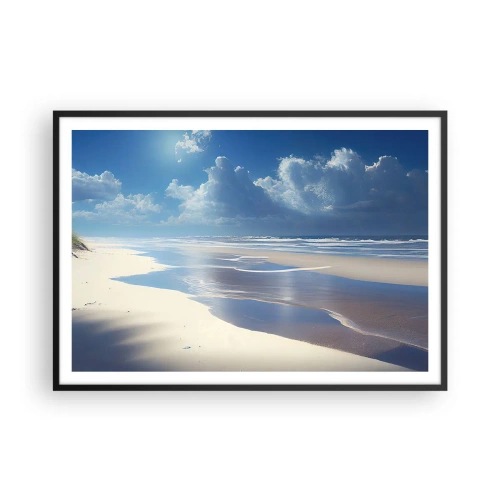 Poszter fehér keretben - Nyaralás a paradicsomban - 100x70 cm