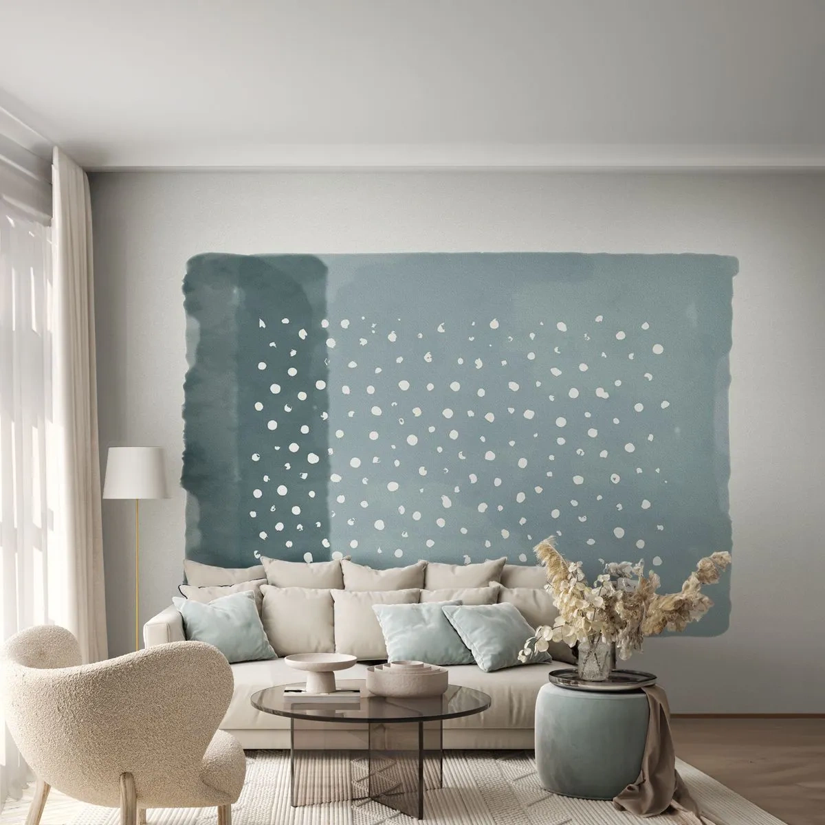 Fotótapéta Premium Sand - Kéken nőtt - Absztrakció, Darab, Minimalizmus - 250x175 cm