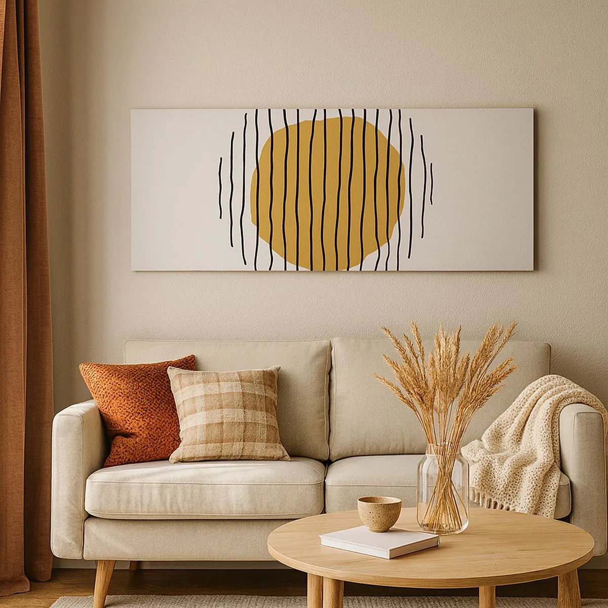 Vászonkép - A hőtől remegő absztrakció - 100x40 cm