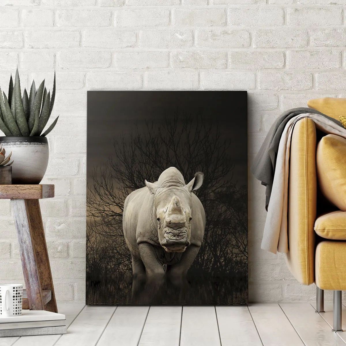 Vászonkép - Fehér a természet ellen - 70x100 cm