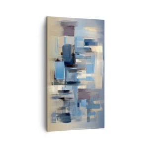 Vászonkép - Kék építmény - 45x80 cm