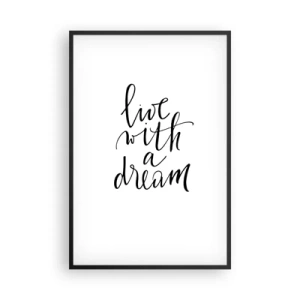 Poszter fehér keretben - Természetesen - 61x91 cm