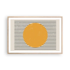 Poszter világos tölgy keretben - Az egyszerűség ereje - 91x61 cm