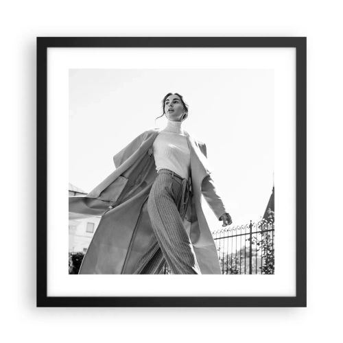 Poszter fehér keretben - Velem jössz? - 40x40 cm