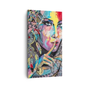 Vászonkép - Maradj csendben, amíg meg nem érted - 45x80 cm
