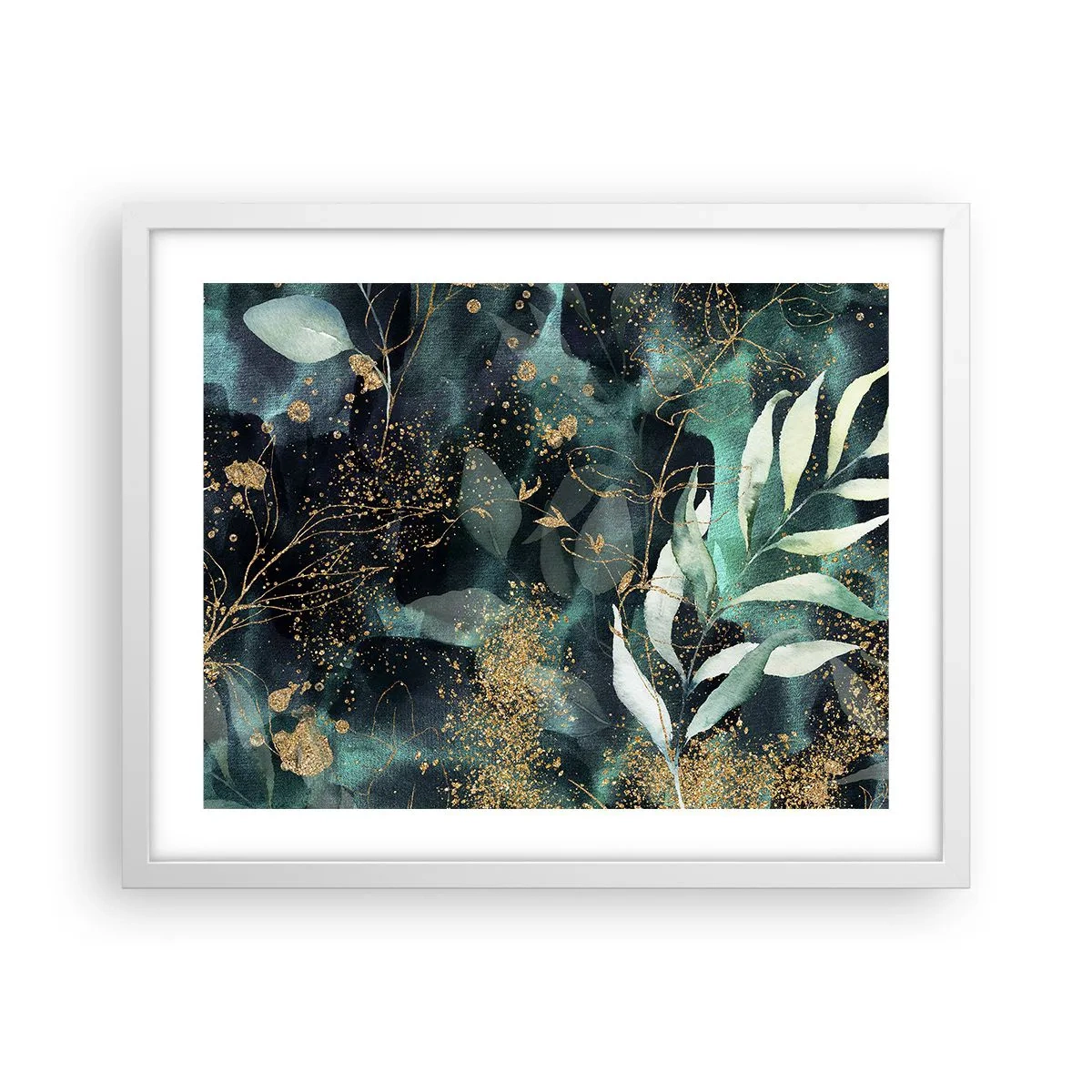 Poszter fekete keretben - Elvarázsolt kert - 50x40 cm