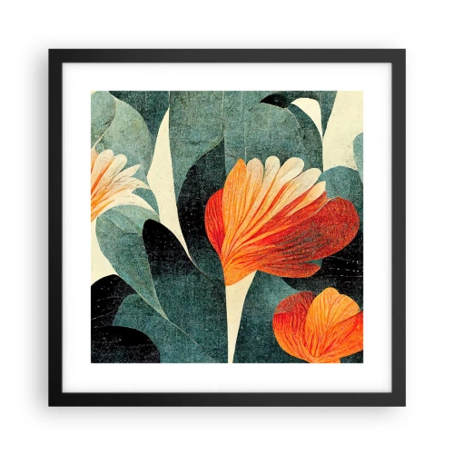 Poszter fehér keretben - A trópusok forrósága és a zöldellő hűvösség - 40x40 cm