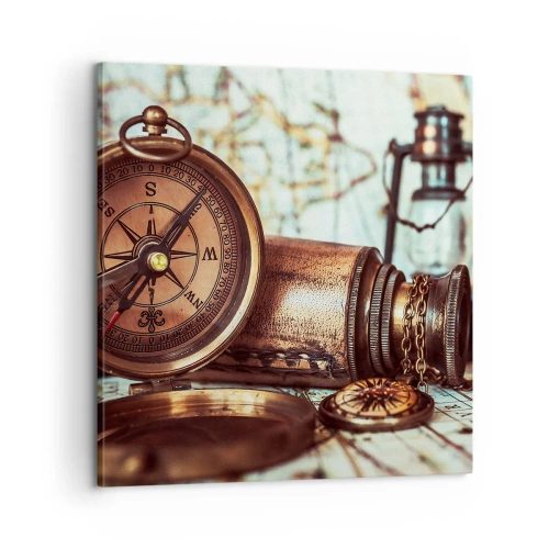 Vászonkép - Kalóz kaland vár a Karib-térségben - 60x60 cm