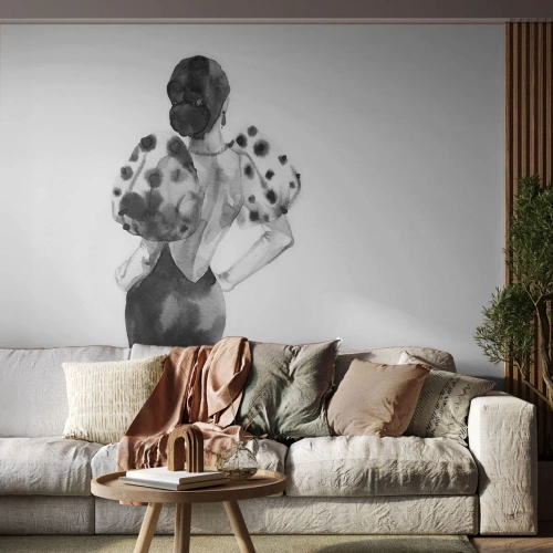 Fotótapéta Premium Canvas - Egyenesen elsétált mellettem - Nő, Divat, Modell - 300x210 cm