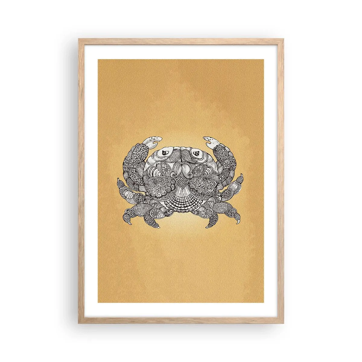 Poszter világos tölgy keretben - Rák úr történetei - 50x70 cm