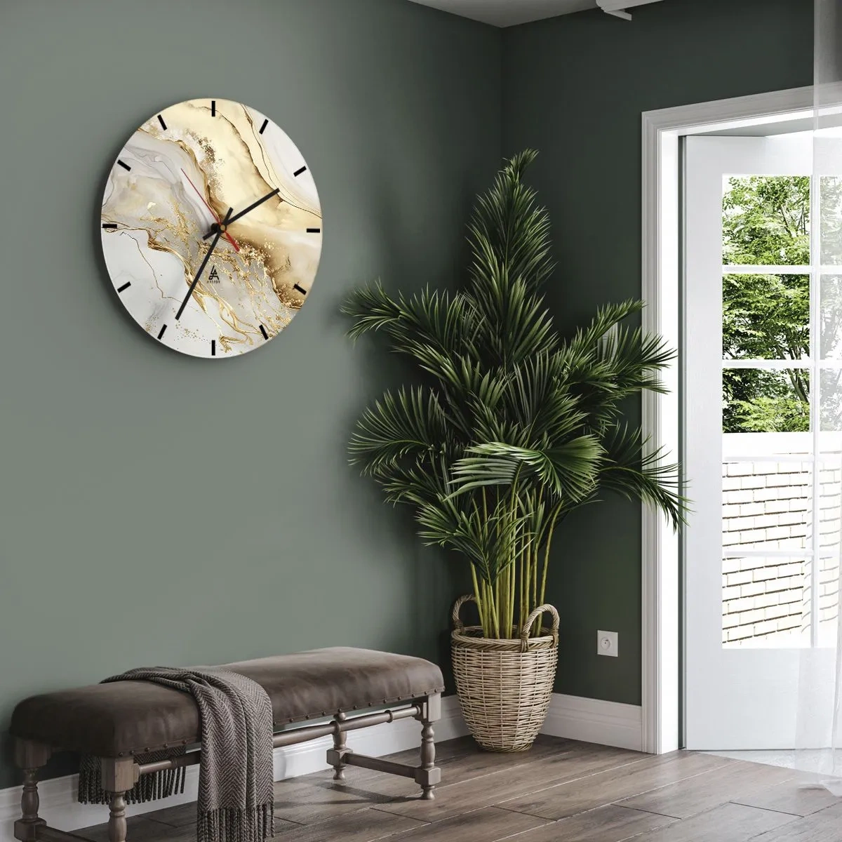 Falióra, Óra - Absztrakció: szépség és jóság - 40x40 cm