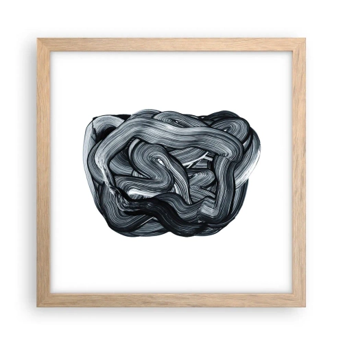 Poszter világos tölgy keretben - Ez nem olyan egyszerű - 30x30 cm