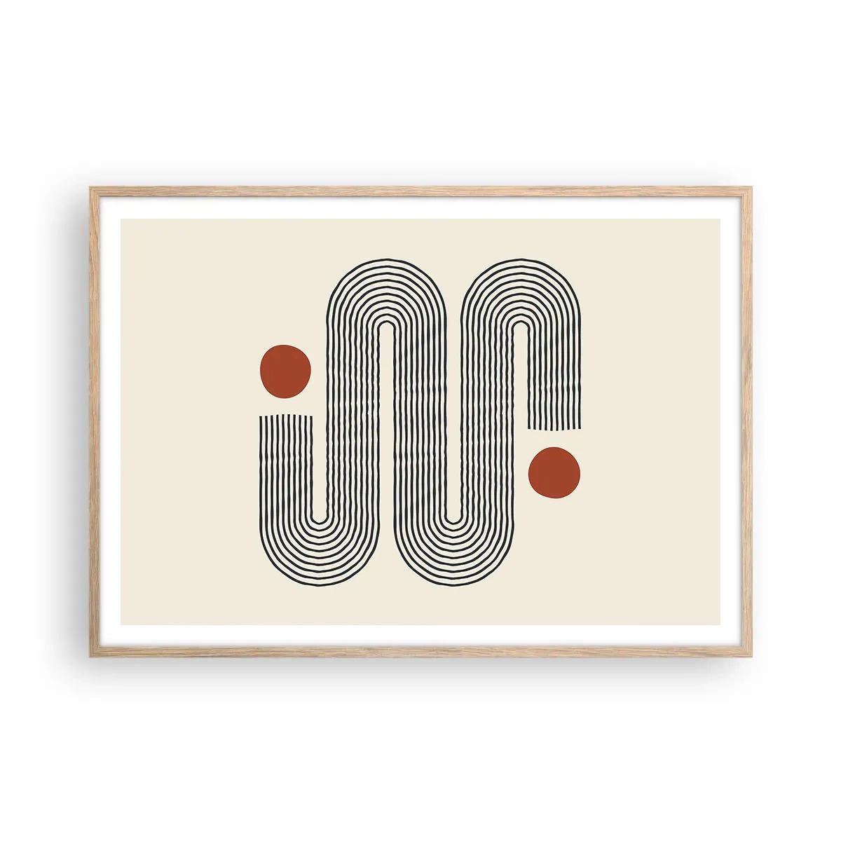 Poszter világos tölgy keretben - Elejétől végéig - 100x70 cm